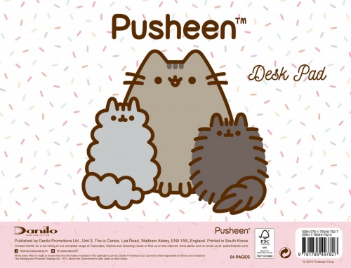 Pusheen Weekly Calendar Planner Desk Organiser Pad